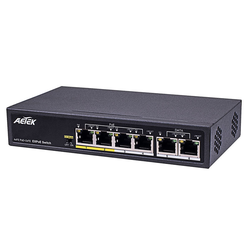 Aetek C11 Indoor Unmanaged PoE Switches - 4/8/16/24 Ports