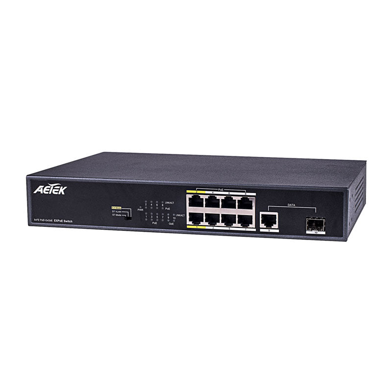 Aetek C11 Indoor Unmanaged PoE Switches - 4/8/16/24 Ports