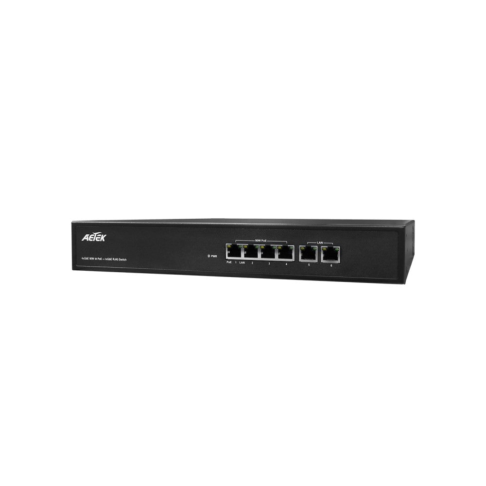 Aetek C42 Unmanaged PoE Bt Switch, for In Ceiling Switches - 4/8 Ports