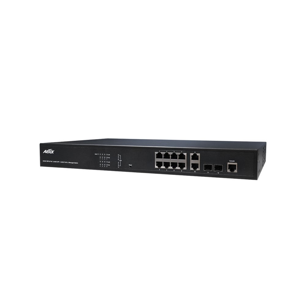 Aetek C62 Managed PoE Bt Switch, for In Ceiling Switches - 4/8 Ports